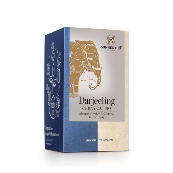 Černý čaj Darjeeling bio 27g porc.dvoukomorový