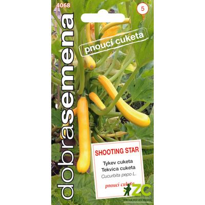 Dobrá semena Tykev cuketa - Shooting Star žlutá pnoucí 7s (ZÁRUKA 2022)