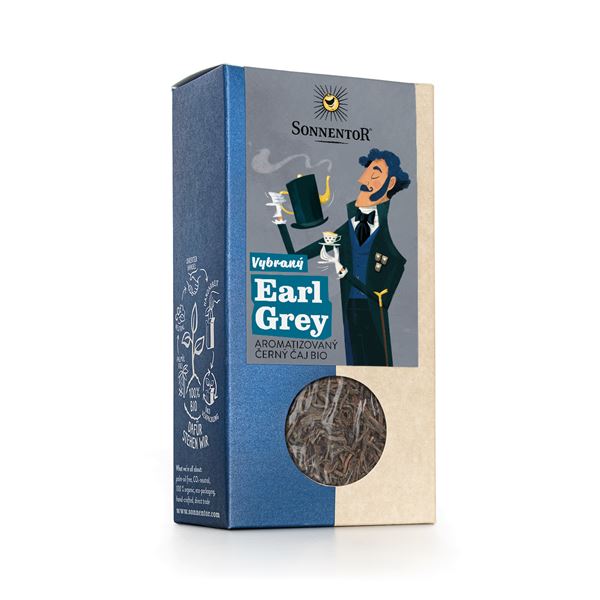 Earl Grey - aromatizovaný černý čaj bio syp. 90g