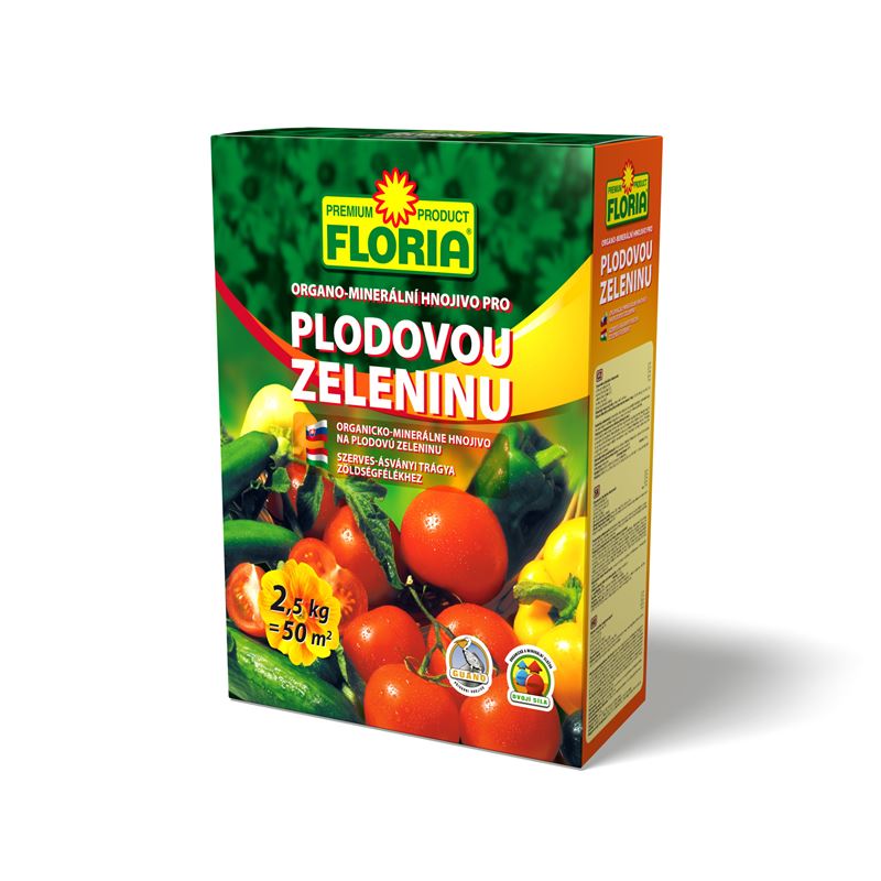 AGRO FLORIA Organominerální hnojivo pro plodovou zeleninu 2,5 kg