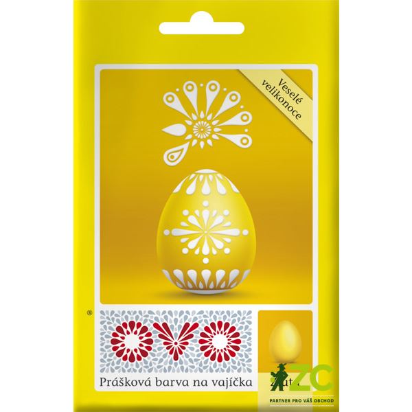 OVO - prášková barva na vajíčka žlutá 5 g