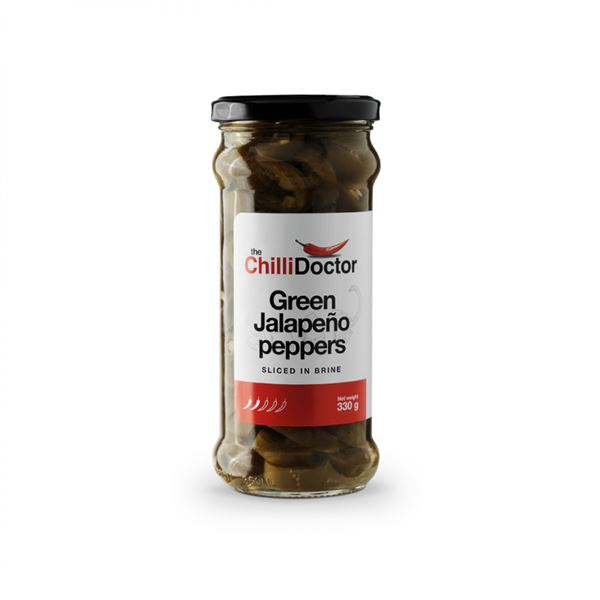 The ChilliDoctor s.r.o. Nakládané Green Jalapeno chilli papričky, krájené 330 g