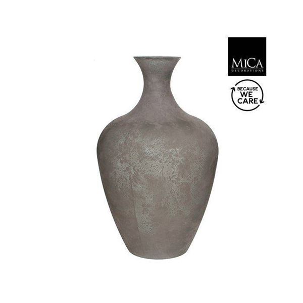 Olivier vase glass grey h65xd40 cm