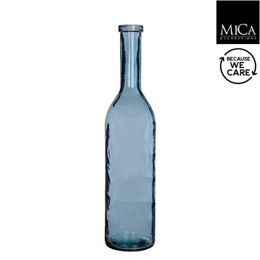 Rioja bottle glass I. blue h75xd18 cm