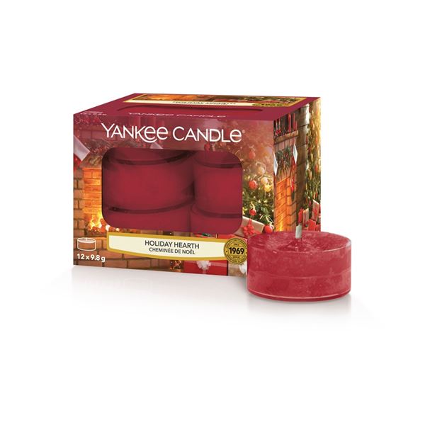 Yankee Candle čajová svíčka 12 ks Holiday Hearth