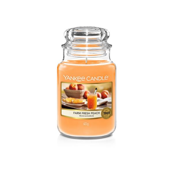 Yankee Candle vonná svíčka ve skle velká Farm Fresh Peach