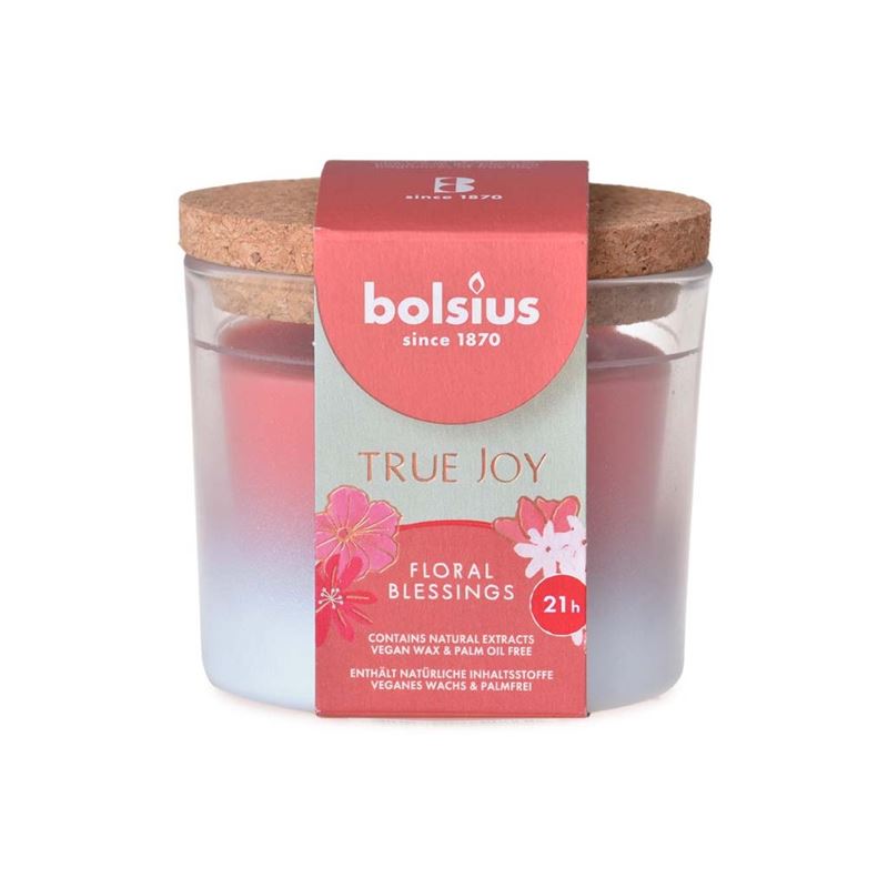Bolsius svíčka sklo 80x75mm True Joy Floral Blessings