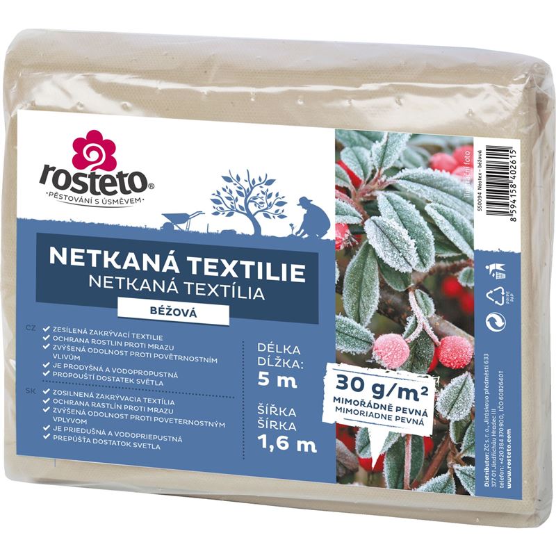 Neotex / netkaná textilie Rosteto - béžový 30g šíře 5 x 1,6 m