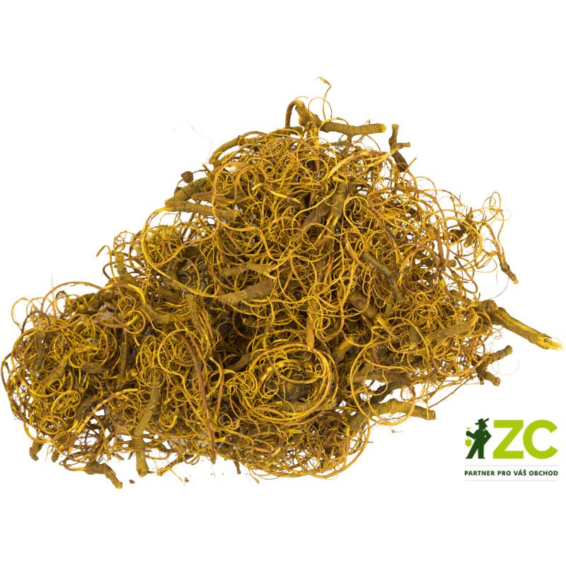 Dekorace - Curly Moss 1 - 30 g žlutý
