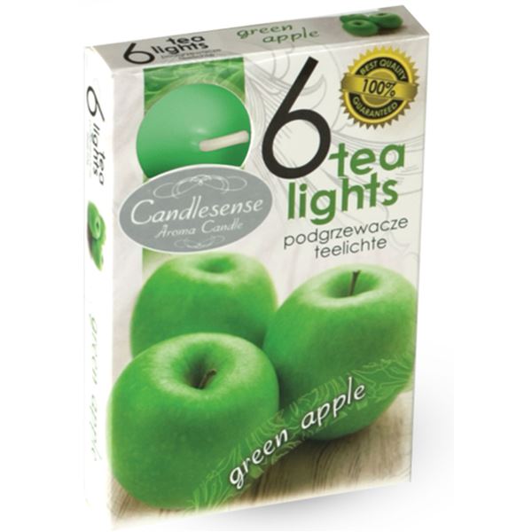 Svíčka čajová - aroma zelené jablko (6 ks)