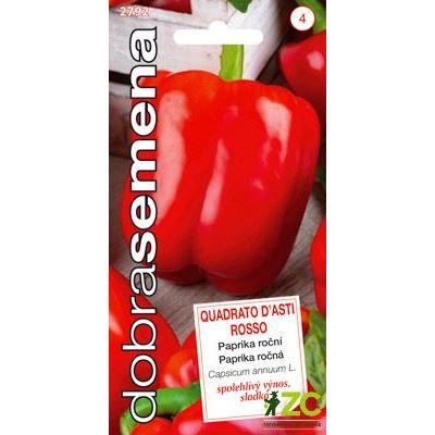 Dobrá semena Paprika - Quadrato D´asti Rosso 0,4g, červená