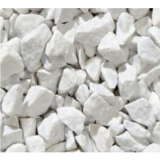 Bianco Carrara, mramorová drť, bílé kamínky, frakce 8-12mm, pytel 10kg