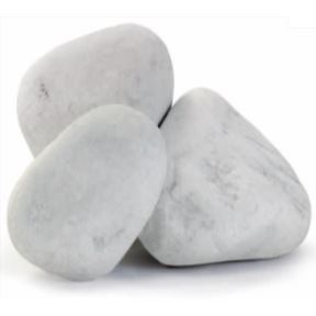 Bianco Carrara valouny z přírodního kamene, frakce 100-200 mm, síťka 15 kg