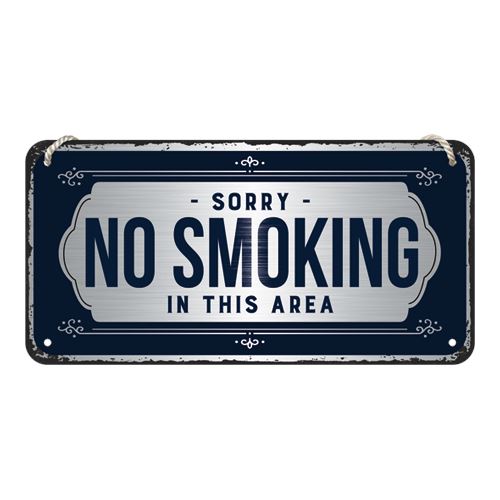 Závěsná cedule: Sorry, No Smoking 10x20 cm