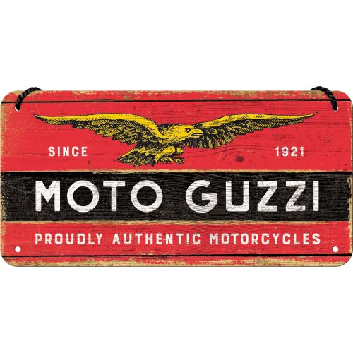 Závěsná cedule: Moto Guzzi 10x20 cm