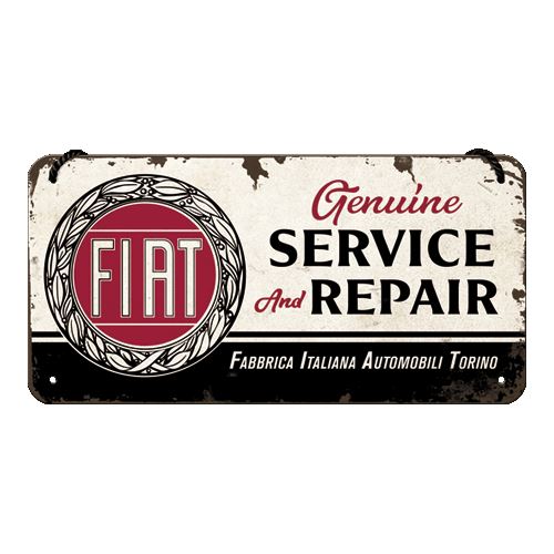 Závěsná cedule: Fiat Service & Repair 10x20 cm