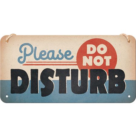 Závěsná cedule: Do Not Disturb 10x20 cm