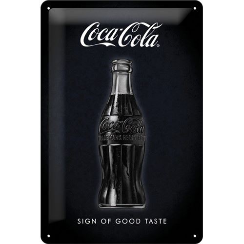 Plechová cedule: Coca-Cola (Sing of Good Taste) - 30x20 cm