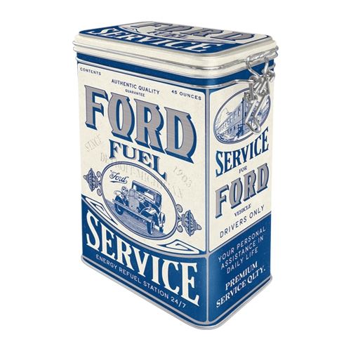 Plechová dóza s klipem: Ford Fuel Service