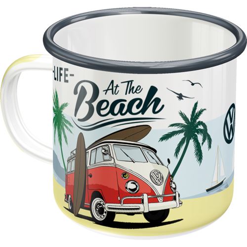 Plechový hrnek: VW At the Beach
